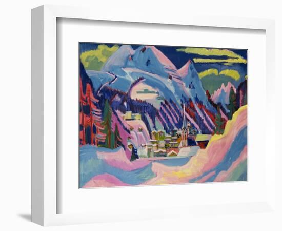 Davos in Winter, 1923-Ernst Ludwig Kirchner-Framed Giclee Print