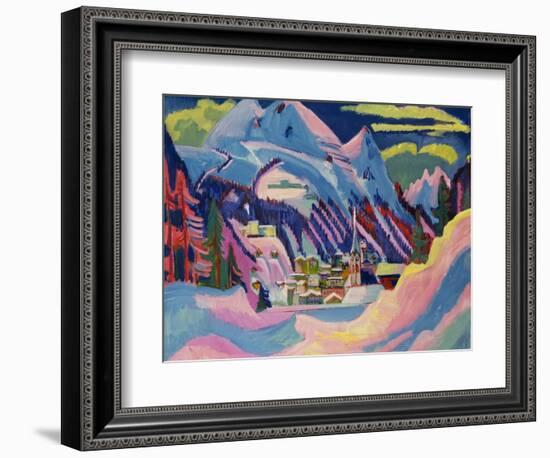 Davos in Winter, 1923-Ernst Ludwig Kirchner-Framed Giclee Print