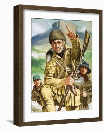 Davy Crocket-Angus Mcbride-Framed Giclee Print