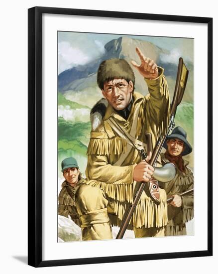 Davy Crocket-Angus Mcbride-Framed Premium Giclee Print