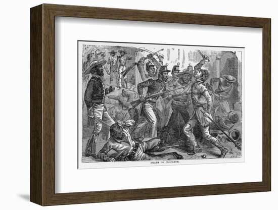 Davy Crockett Davy Crockett Dies at the Alamo-null-Framed Photographic Print