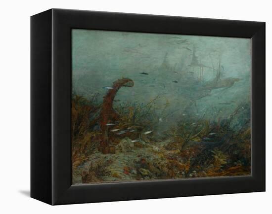 Davy Jones's Locker, C.1870-1920 (Oil on Canvas)-William Lionel Wyllie-Framed Premier Image Canvas