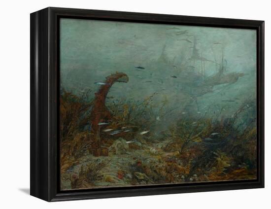 Davy Jones's Locker, C.1870-1920 (Oil on Canvas)-William Lionel Wyllie-Framed Premier Image Canvas