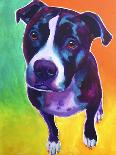 Bull Terrier - Bubble Gum-Dawgart-Giclee Print