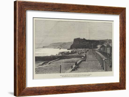 Dawlish, South Devon, the Scene of the Late Fatal Accident-null-Framed Giclee Print