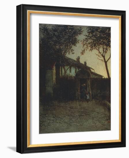 Dawn, 1891-Angelo Morbelli-Framed Giclee Print