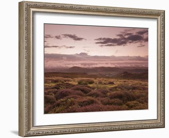 Dawn Above the Clouds on the Long Mynd Near Church Stretton, Shropshire, England, UK, Europe-Ian Egner-Framed Photographic Print