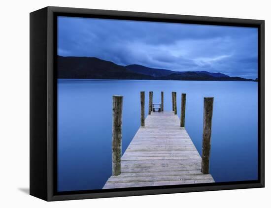Dawn at Ashness Jetty, Barrow Bay, Derwent Water, Lake District Nat'l Park, Cumbria, England-Chris Hepburn-Framed Premier Image Canvas