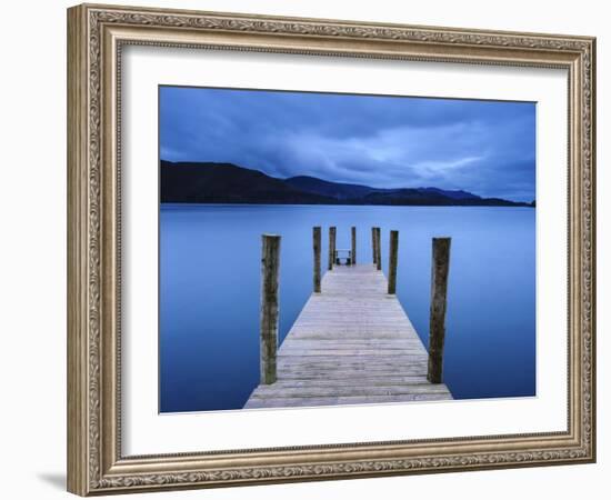 Dawn at Ashness Jetty, Barrow Bay, Derwent Water, Lake District Nat'l Park, Cumbria, England-Chris Hepburn-Framed Photographic Print