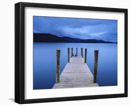 Dawn at Ashness Jetty, Barrow Bay, Derwent Water, Lake District Nat'l Park, Cumbria, England-Chris Hepburn-Framed Photographic Print