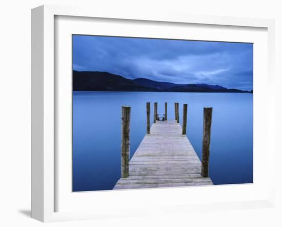 Dawn at Ashness Jetty, Barrow Bay, Derwent Water, Lake District Nat'l Park, Cumbria, England-Chris Hepburn-Framed Photographic Print