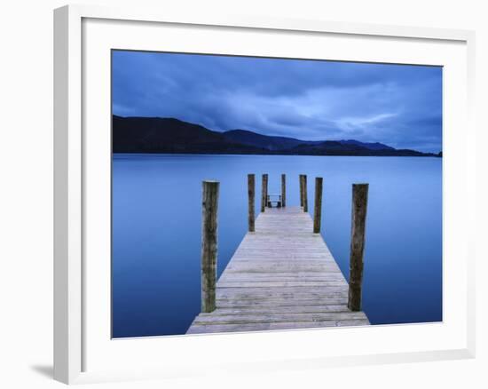 Dawn at Ashness Jetty, Barrow Bay, Derwent Water, Lake District Nat'l Park, Cumbria, England-Chris Hepburn-Framed Photographic Print