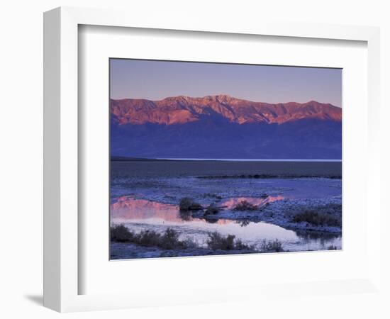 Dawn at Badwater, Death Valley National Park, California, USA-William Sutton-Framed Photographic Print