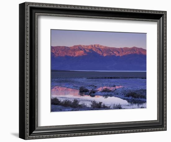 Dawn at Badwater, Death Valley National Park, California, USA-William Sutton-Framed Photographic Print