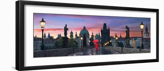 Dawn at Charles Bridge-Lee Sie-Framed Photographic Print