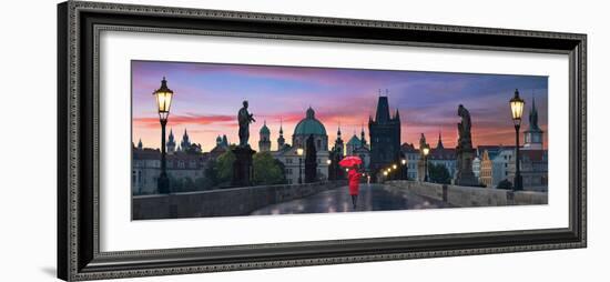 Dawn at Charles Bridge-Lee Sie-Framed Photographic Print