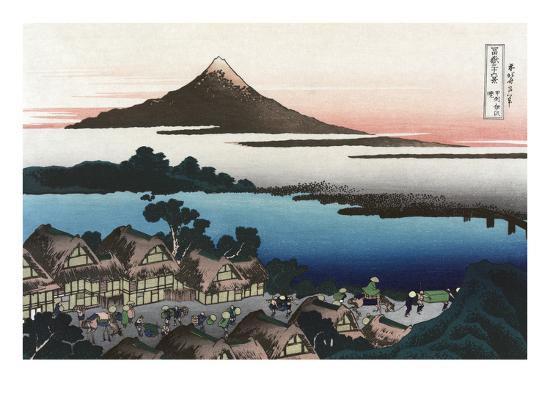 Dawn At Isawa In Kai Province Art Print Katsushika Hokusai Art Com