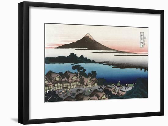 Dawn at Isawa in Kai Province-Katsushika Hokusai-Framed Art Print