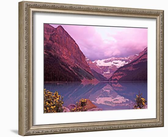 Dawn at Lake Louise, Alberta, Canada-Charles Sleicher-Framed Photographic Print