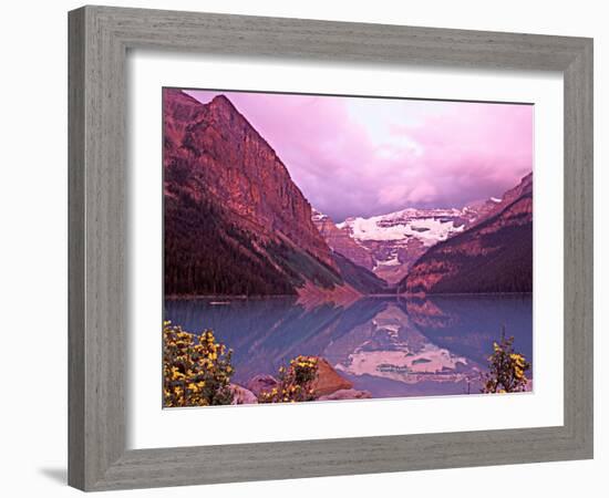 Dawn at Lake Louise, Alberta, Canada-Charles Sleicher-Framed Photographic Print