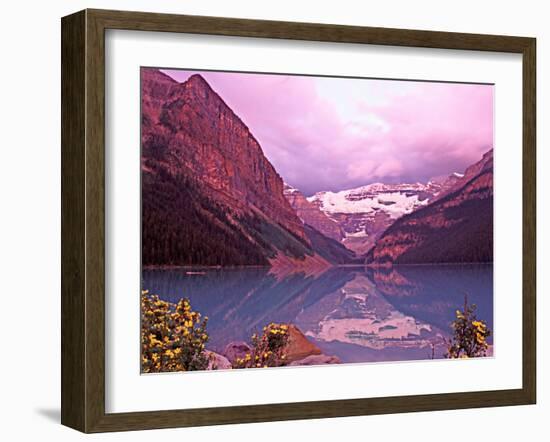 Dawn at Lake Louise, Alberta, Canada-Charles Sleicher-Framed Photographic Print