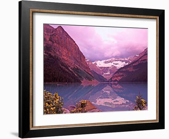 Dawn at Lake Louise, Alberta, Canada-Charles Sleicher-Framed Photographic Print