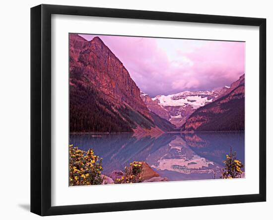 Dawn at Lake Louise, Alberta, Canada-Charles Sleicher-Framed Photographic Print