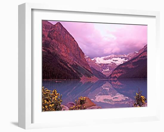 Dawn at Lake Louise, Alberta, Canada-Charles Sleicher-Framed Photographic Print