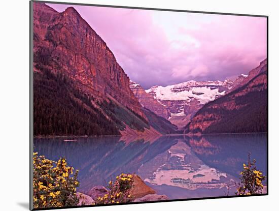 Dawn at Lake Louise, Alberta, Canada-Charles Sleicher-Mounted Photographic Print