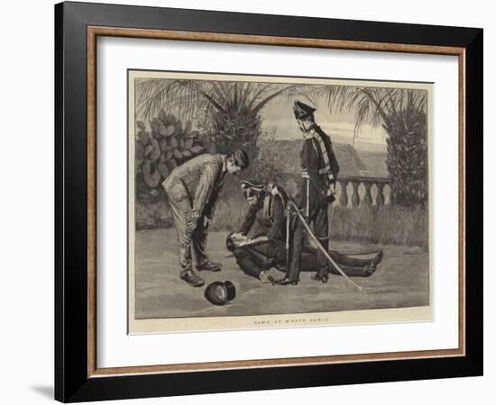 Dawn at Monte Carlo-null-Framed Giclee Print