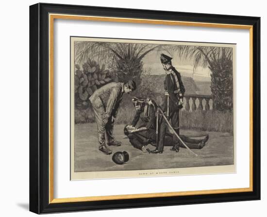 Dawn at Monte Carlo-null-Framed Giclee Print