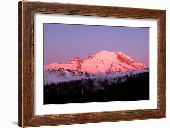 Dawn at Mount Rainier-Douglas Taylor-Framed Photographic Print