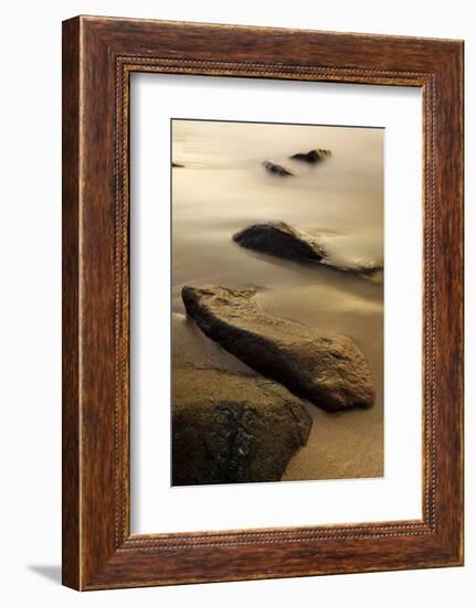 Dawn at Sand Beach in Maine's Acadia National Park-Jerry & Marcy Monkman-Framed Photographic Print