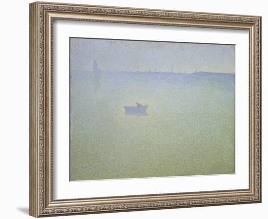 Dawn at the Seine, 1899-Charles Angrand-Framed Giclee Print