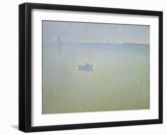 Dawn at the Seine, 1899-Charles Angrand-Framed Giclee Print