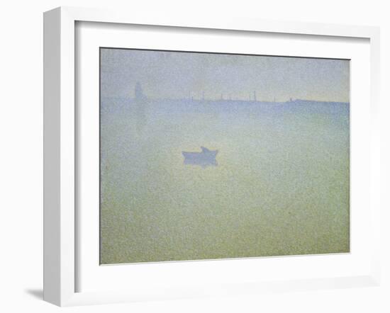 Dawn at the Seine, 1899-Charles Angrand-Framed Giclee Print