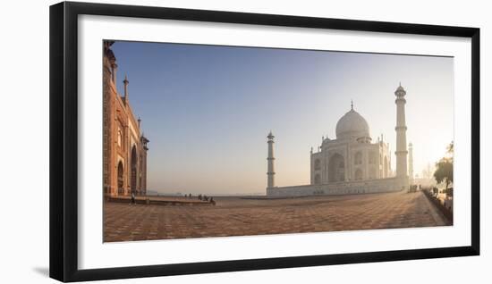 Dawn at the Taj Mahal, UNESCO World Heritage Site, Agra, Uttar Pradesh, India, Asia-Ben Pipe-Framed Photographic Print