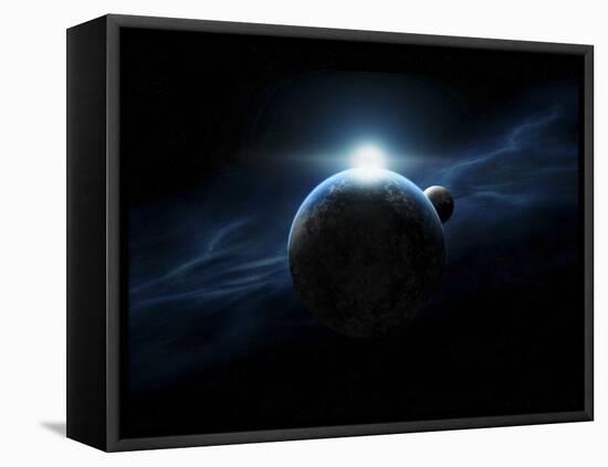 Dawn Breaks on an Alien Planet-Stocktrek Images-Framed Premier Image Canvas