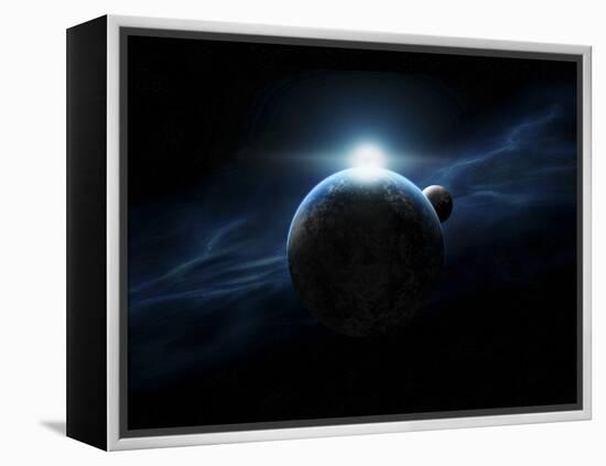 Dawn Breaks on an Alien Planet-Stocktrek Images-Framed Premier Image Canvas