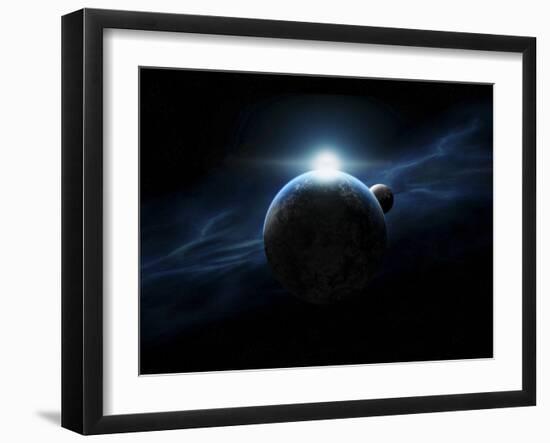 Dawn Breaks on an Alien Planet-Stocktrek Images-Framed Photographic Print