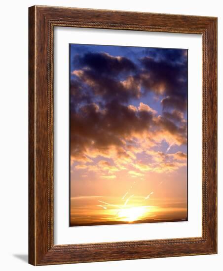 Dawn Breaks Over Southern England at the Start of Partial Solar Eclipse, October 2005-null-Framed Photographic Print