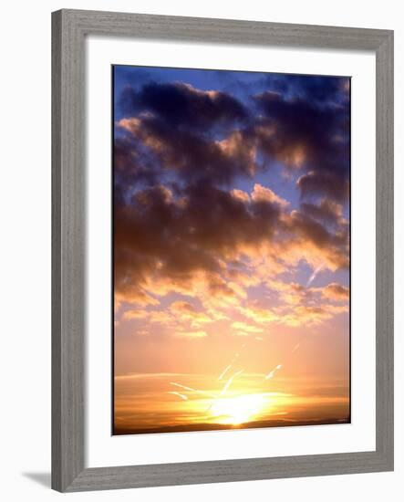 Dawn Breaks Over Southern England at the Start of Partial Solar Eclipse, October 2005-null-Framed Photographic Print