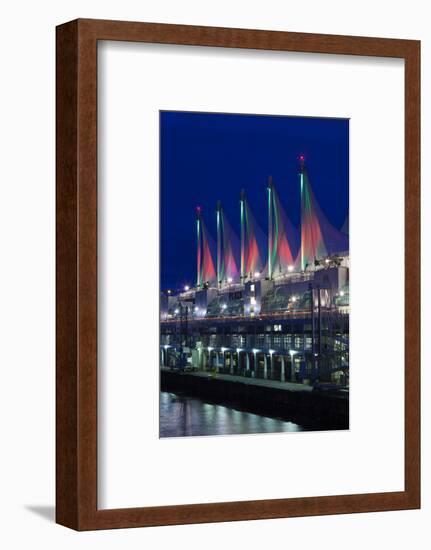 Dawn, Canada Place, Vancouver, British Columbia, Canada-Walter Bibikow-Framed Photographic Print