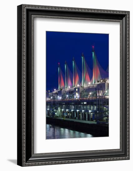 Dawn, Canada Place, Vancouver, British Columbia, Canada-Walter Bibikow-Framed Photographic Print