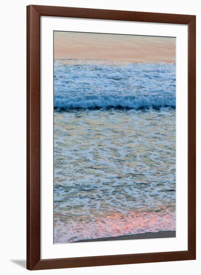 Dawn Colors Reflect in the Surf on Marconi Beach in the Cape Cod National Seashore-Jerry and Marcy Monkman-Framed Photographic Print