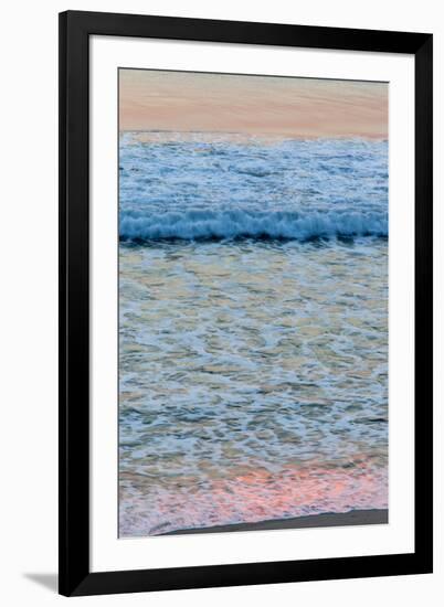 Dawn Colors Reflect in the Surf on Marconi Beach in the Cape Cod National Seashore-Jerry and Marcy Monkman-Framed Photographic Print