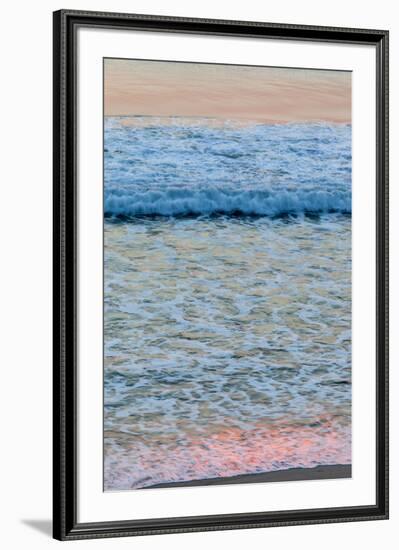 Dawn Colors Reflect in the Surf on Marconi Beach in the Cape Cod National Seashore-Jerry and Marcy Monkman-Framed Photographic Print