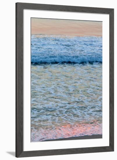 Dawn Colors Reflect in the Surf on Marconi Beach in the Cape Cod National Seashore-Jerry and Marcy Monkman-Framed Photographic Print