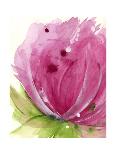 Pink Flower in the Snow-Dawn Derman-Framed Art Print