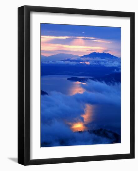 Dawn in Lake Kussharo-null-Framed Photographic Print